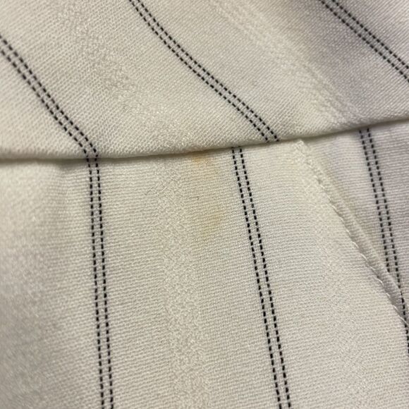 BCX woman’s white trousers with black pinstripes down the pants. - Picture 13 of 14